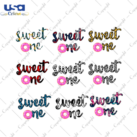 Birthday Bundle, Sweet One Diy Crafts Svg Files For Cricut, Silhouette Sublimation Files