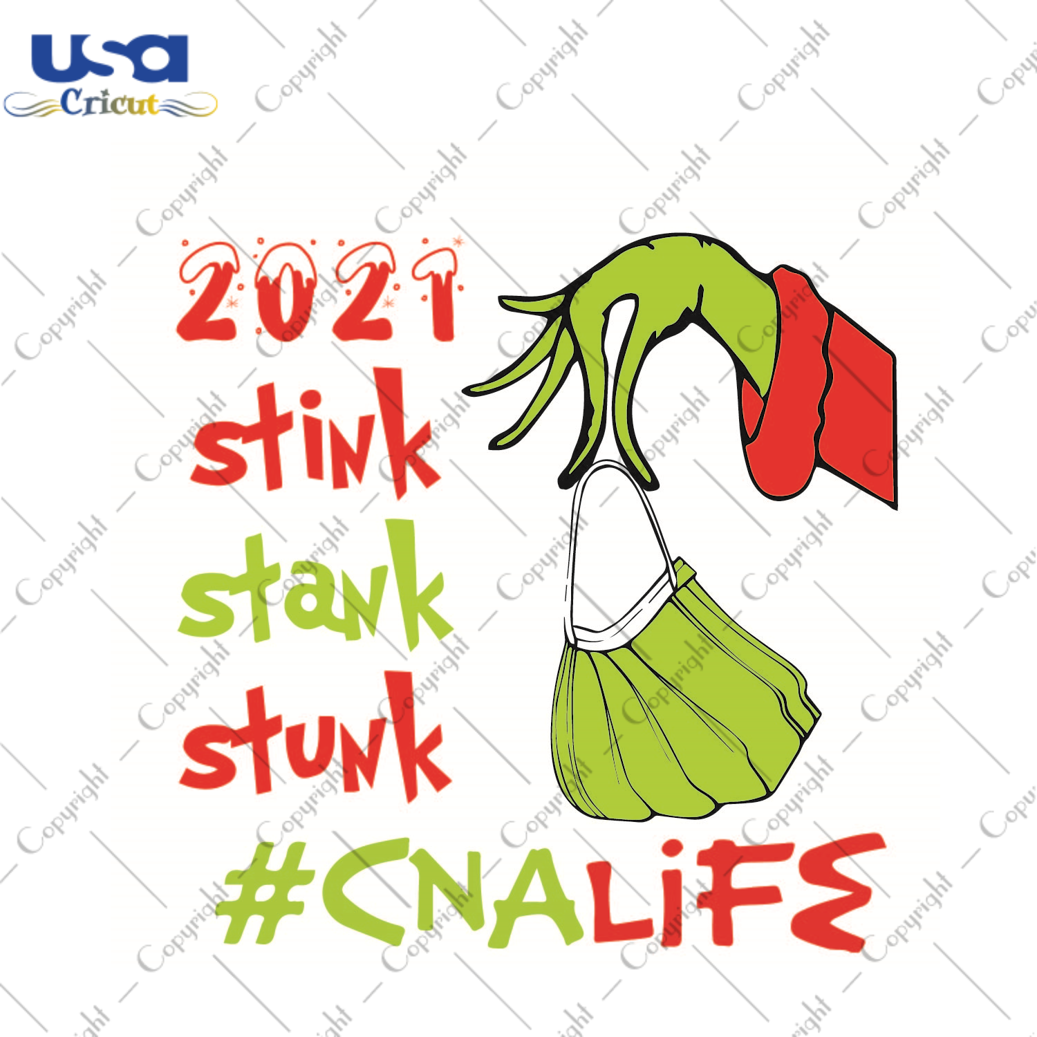 Evil Green Christmas 2021, CNA Life Diy Crafts Svg Files For Cricut, Silhouette Sublimation Files