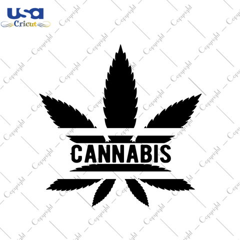 Cannabis Leaf Vector Gift Diy Crafts Svg Files For Cricut, Silhouette Sublimation Files