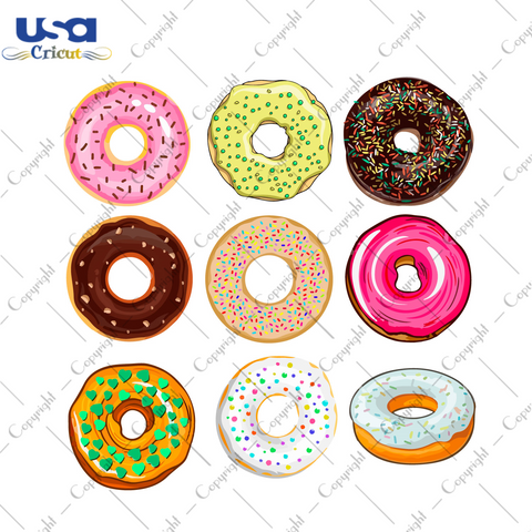 Birthday Bundle Donut Diy Crafts Svg Files For Cricut, Silhouette Sublimation Files