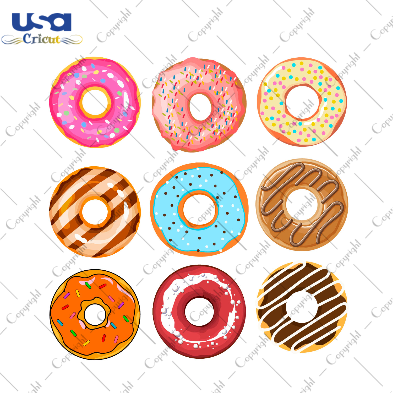 Birthday Bundle Donut Diy Crafts Svg Files For Cricut, Silhouette Sublimation Files