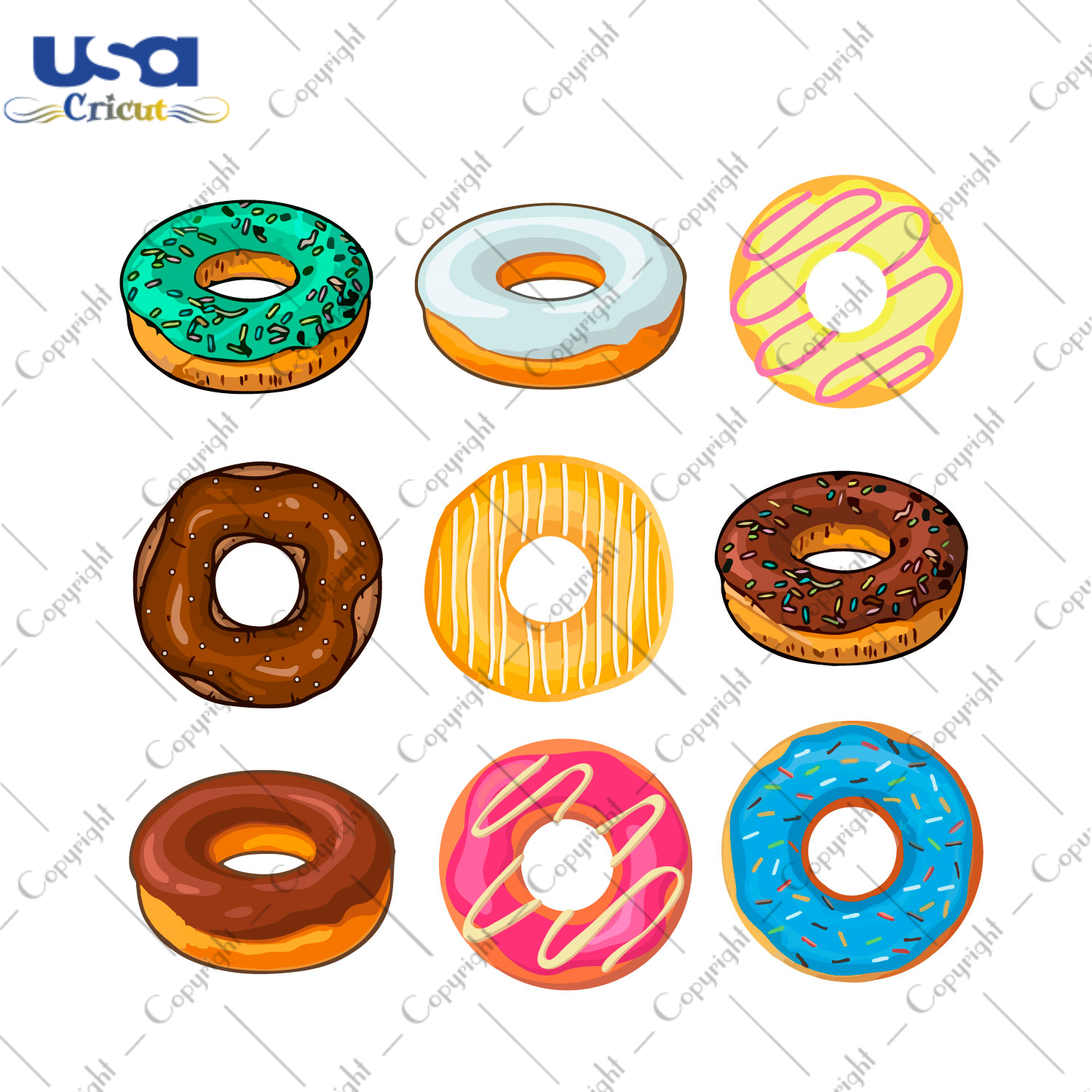 Birthday Bundle Donut Diy Crafts Svg Files For Cricut, Silhouette Sublimation Files