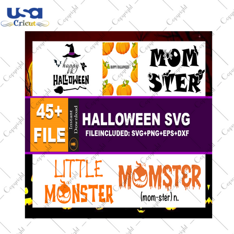 Halloween Bundle Diy Crafts Svg Files For Cricut, Silhouette Sublimation Files