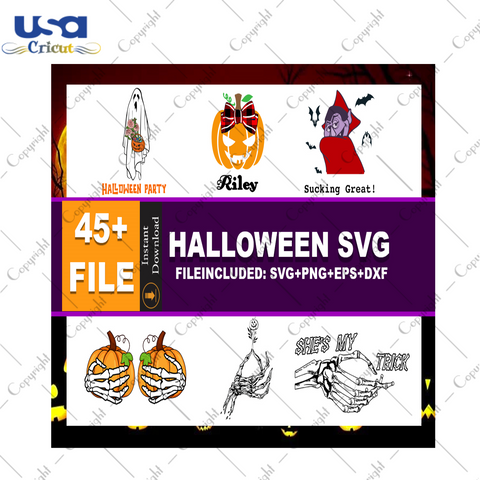 Halloween Bundle Diy Crafts Svg Files For Cricut, Silhouette Sublimation Files