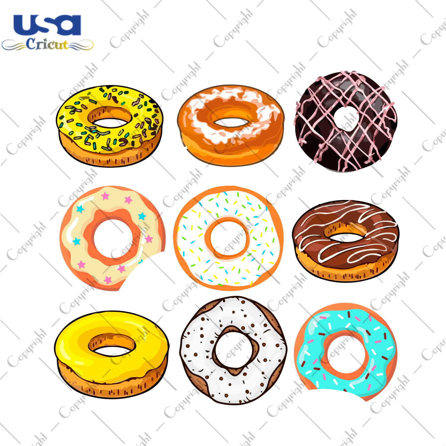 Birthday Bundle Donut Diy Crafts Svg Files For Cricut, Silhouette Sublimation Files