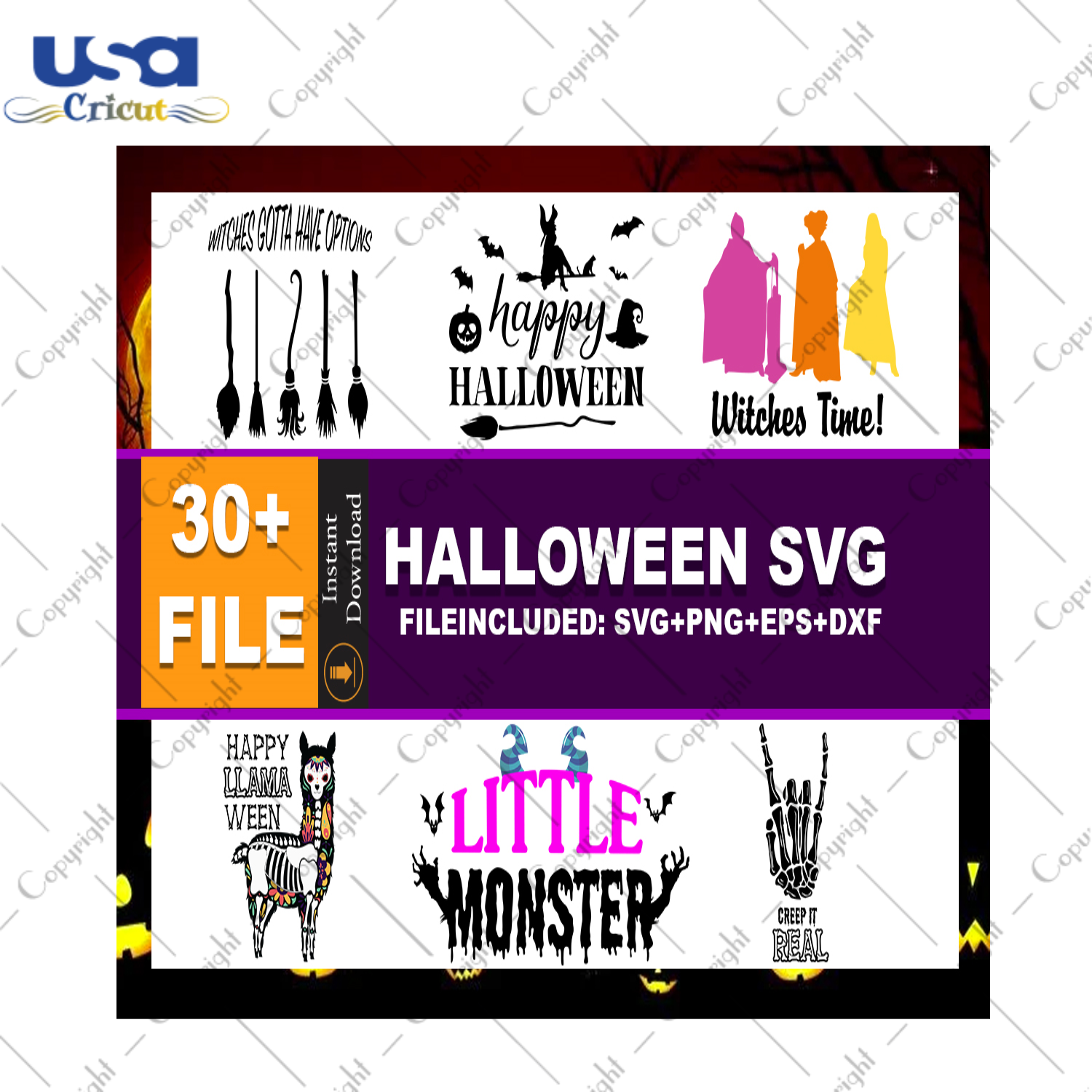 Halloween Bundle Diy Crafts Svg Files For Cricut, Silhouette Sublimation Files