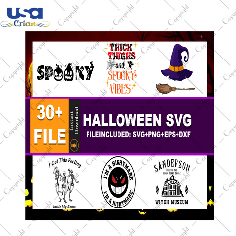 Halloween Bundle Diy Crafts Svg Files For Cricut, Silhouette Sublimation Files