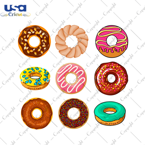 Birthday Bundle Donut Diy Crafts Svg Files For Cricut, Silhouette Sublimation Files