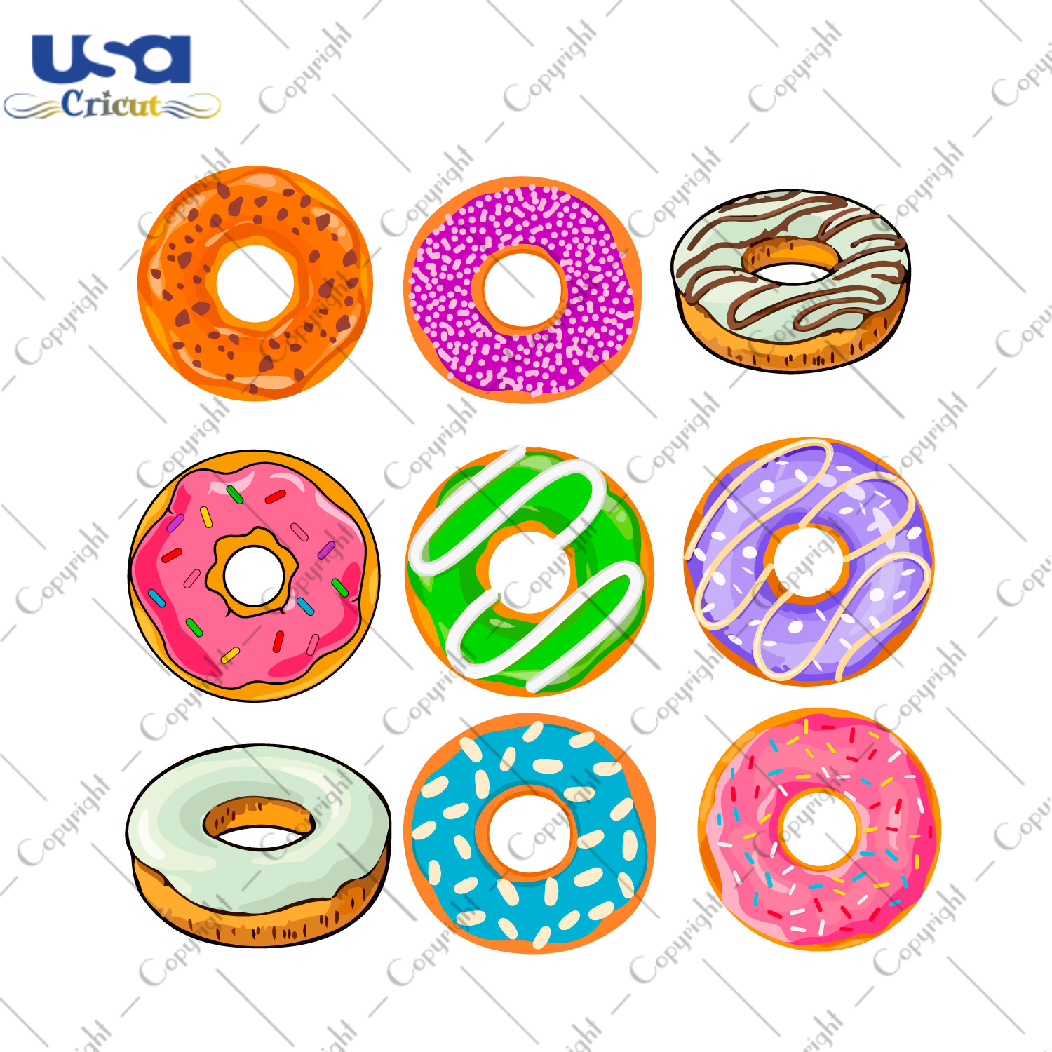 Birthday Bundle Donut Diy Crafts Svg Files For Cricut, Silhouette Sublimation Files