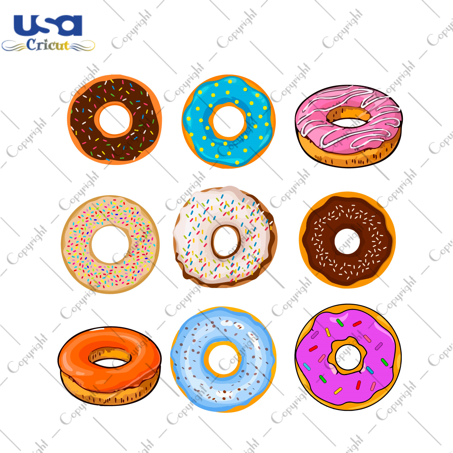 Birthday Bundle Donut Diy Crafts Svg Files For Cricut, Silhouette Sublimation Files