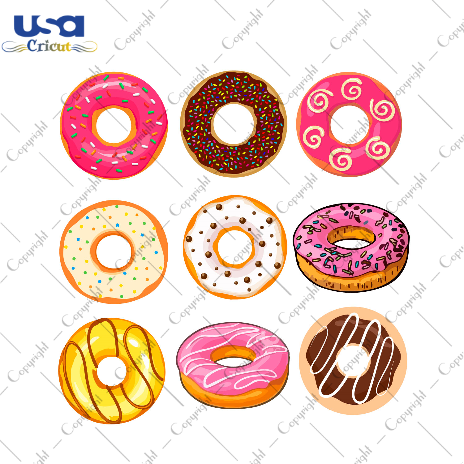 Birthday Bundle Donut Diy Crafts Svg Files For Cricut, Silhouette Sublimation Files