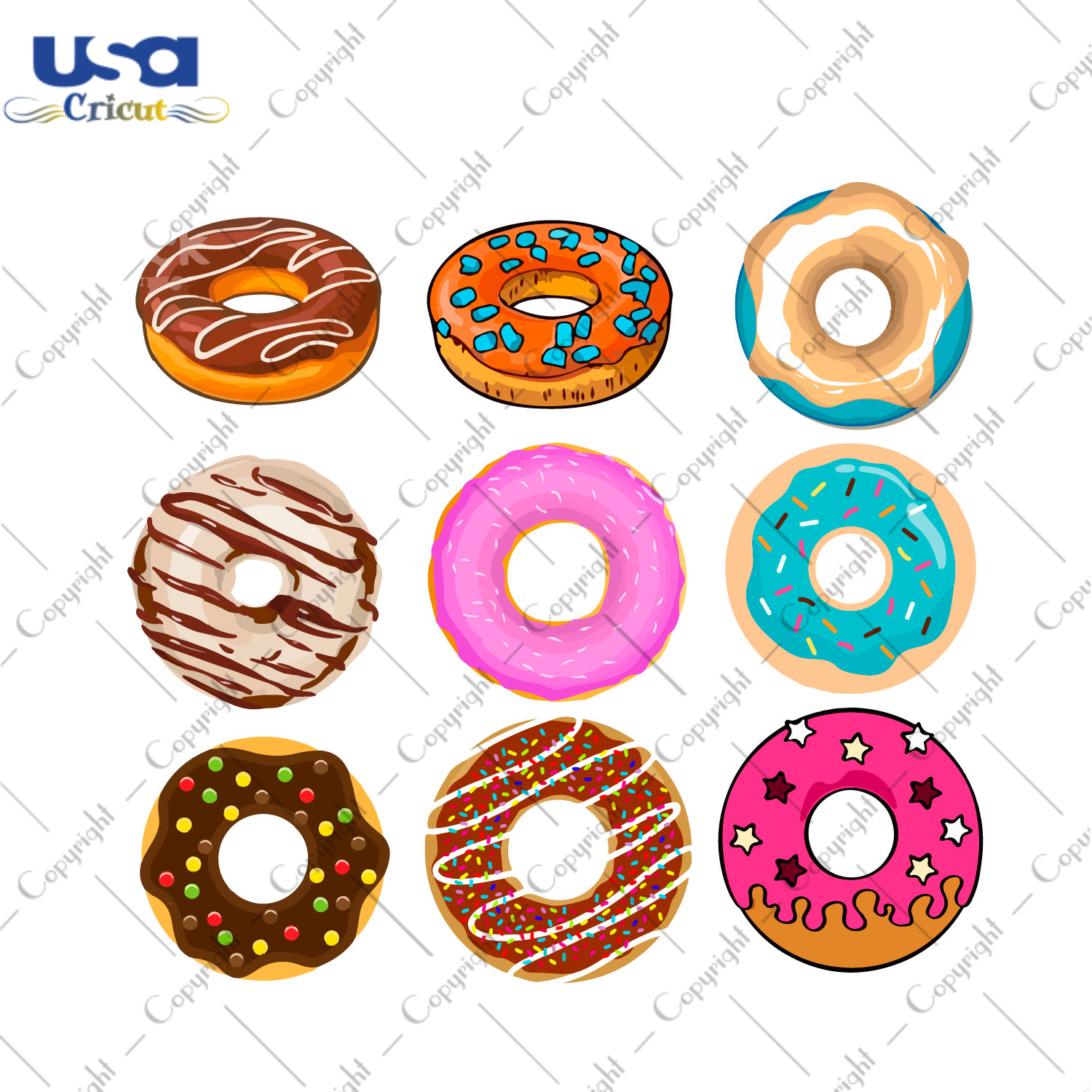 Birthday Bundle Donut Diy Crafts Svg Files For Cricut, Silhouette Sublimation Files