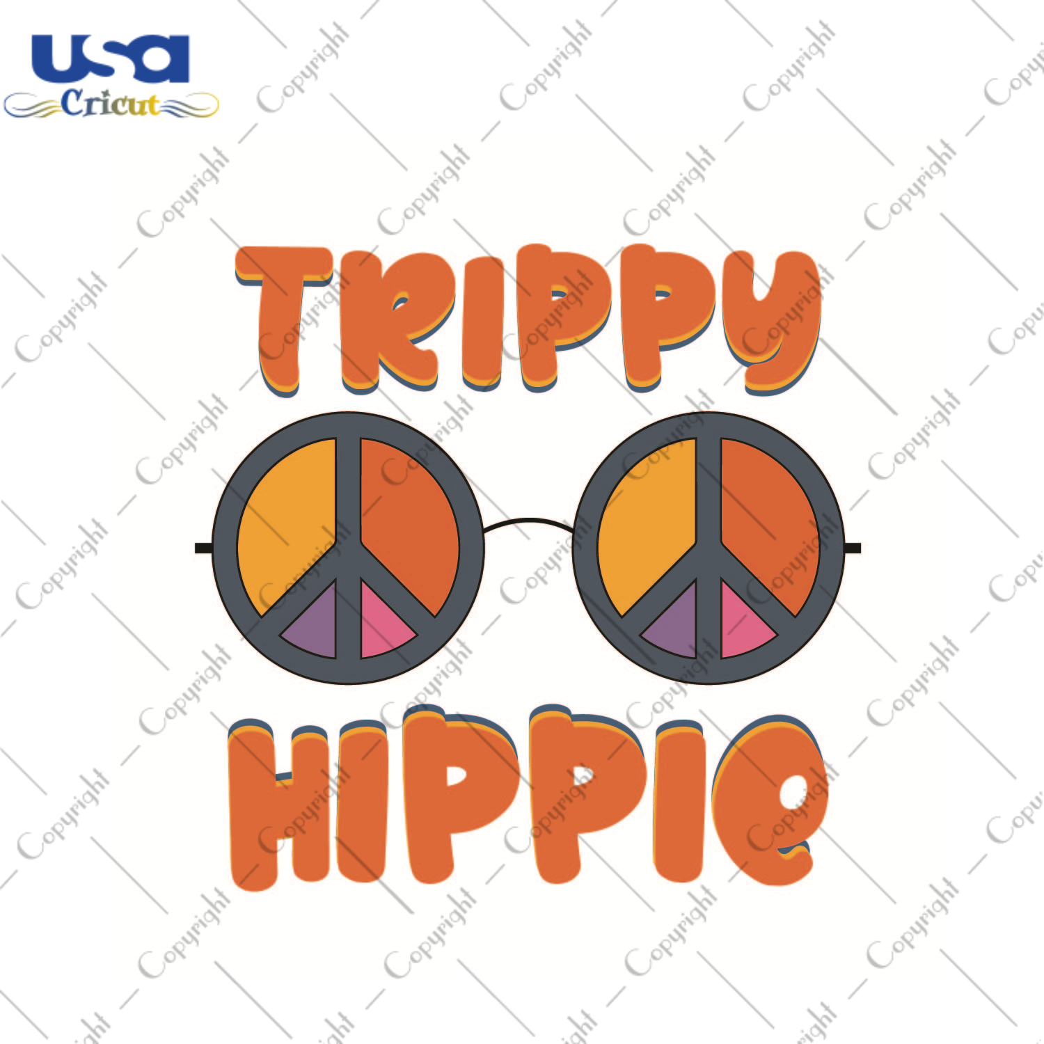 Hippie Gift Idea, Trippy Hippie Diy Crafts Svg Files For Cricut, Silhouette Sublimation Files