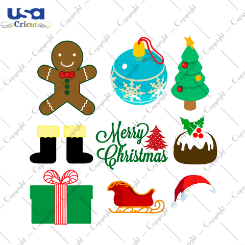 Merry Christmas Stickers 2021 Bundle Diy Crafts Svg Files For Cricut, Silhouette Sublimation Files