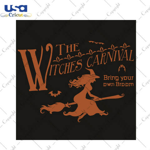 The Witches Carnival Halloween Gift Diy Crafts Svg Files For Cricut, Silhouette Sublimation Files