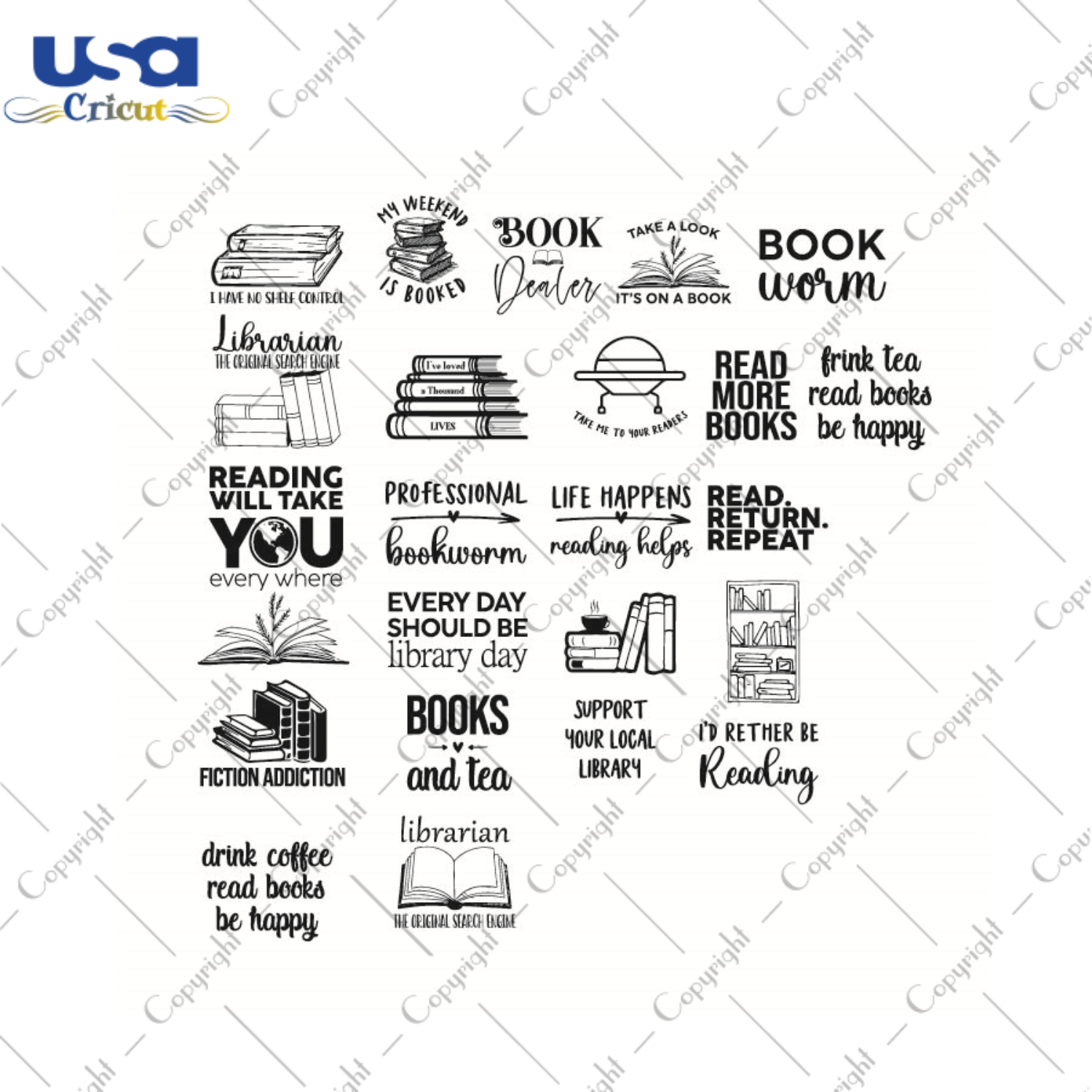 Book Quotes Bundle Gift Diy Crafts Svg Files For Cricut, Silhouette Sublimation Files