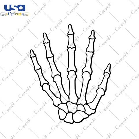 White Skeleton Hand Stop Sign Diy Crafts Svg Files For Cricut, Silhouette Sublimation Files