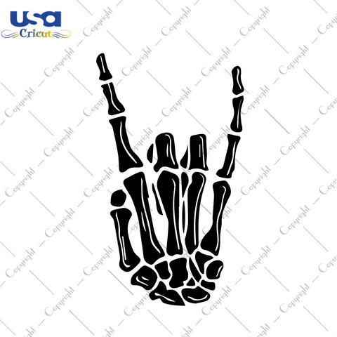 Yolo Skeleton Hand Diy Crafts Svg Files For Cricut, Silhouette Sublimation Files