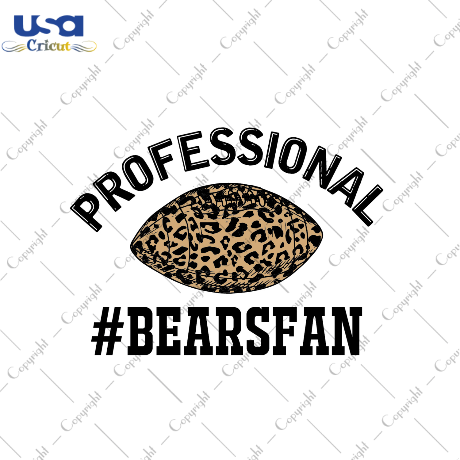 American Football Professional Bears Fan Diy Crafts Svg Files For Cricut, Silhouette Sublimation Files