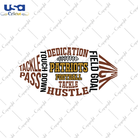 American Football Vector For Patriots Fan Diy Crafts Svg Files For Cricut, Silhouette Sublimation Files