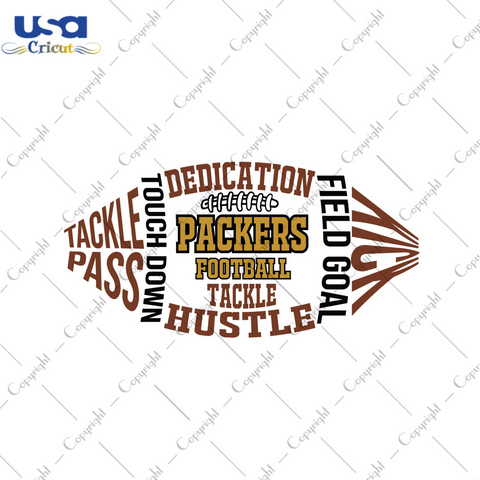 American Football Vector For Packers Fan Diy Crafts Svg Files For Cricut, Silhouette Sublimation Files