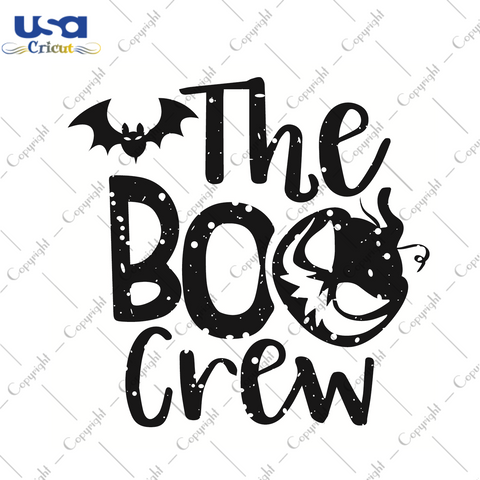 Halloween Boo Gift, The Boo Crew Diy Crafts Svg Files For Cricut, Silhouette Sublimation Files