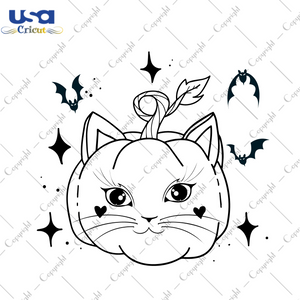 Halloween 2021, Pumpkin Cat Diy Crafts Svg Files For Cricut, Silhouette Sublimation Files