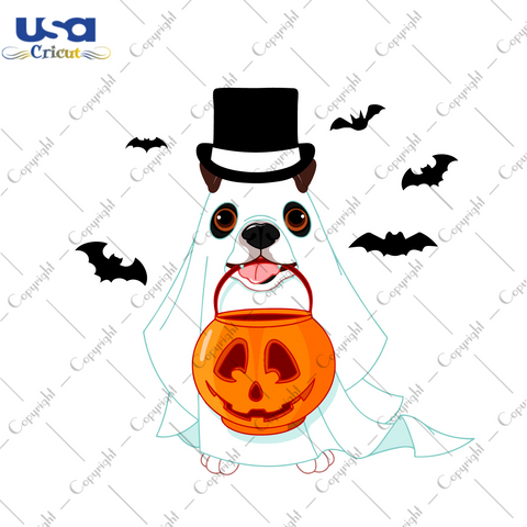 Doggo Ghost For Halloween Diy Crafts Svg Files For Cricut, Silhouette Sublimation Files