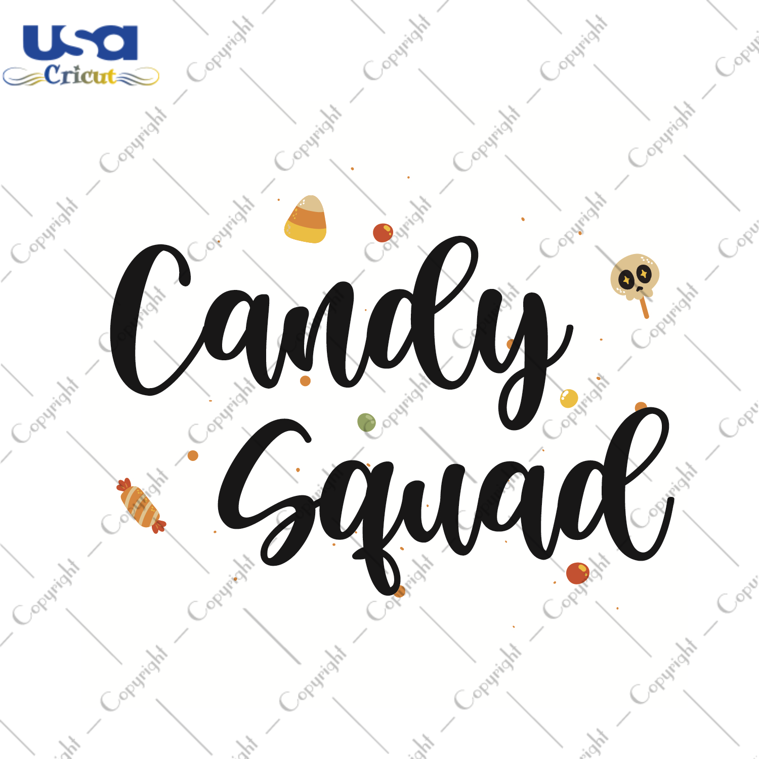 Candy Squad Halloween Gift Diy Crafts Svg Files For Cricut, Silhouette Sublimation Files