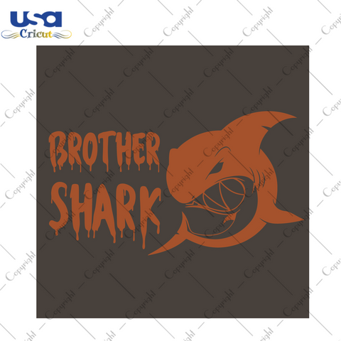 Brother Shark Halloween Diy Crafts Svg Files For Cricut, Silhouette Sublimation Files - USA Cricut