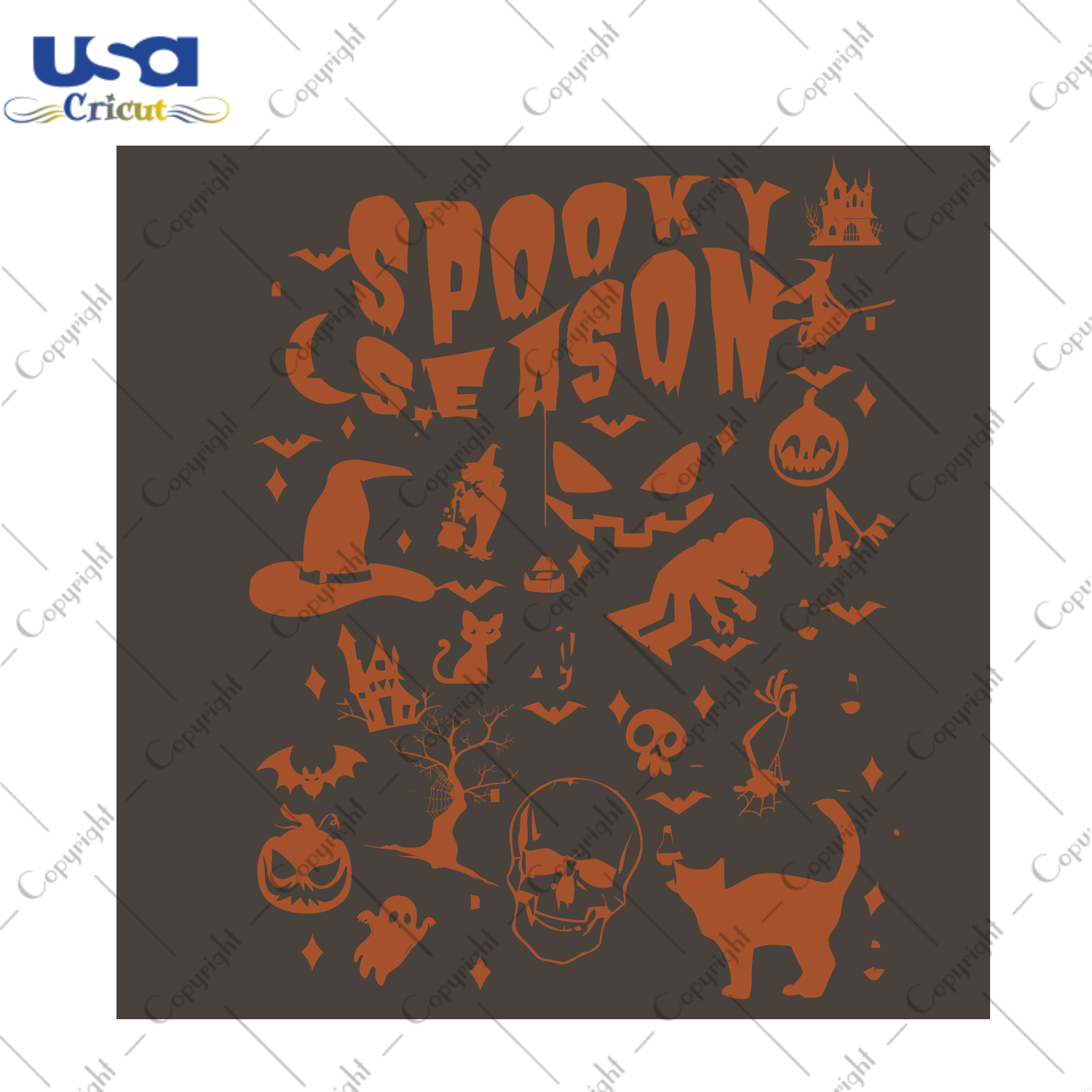 Spooky SeasonHalloween Diy Crafts Svg Files For Cricut, Silhouette Sublimation Files - USA Cricut