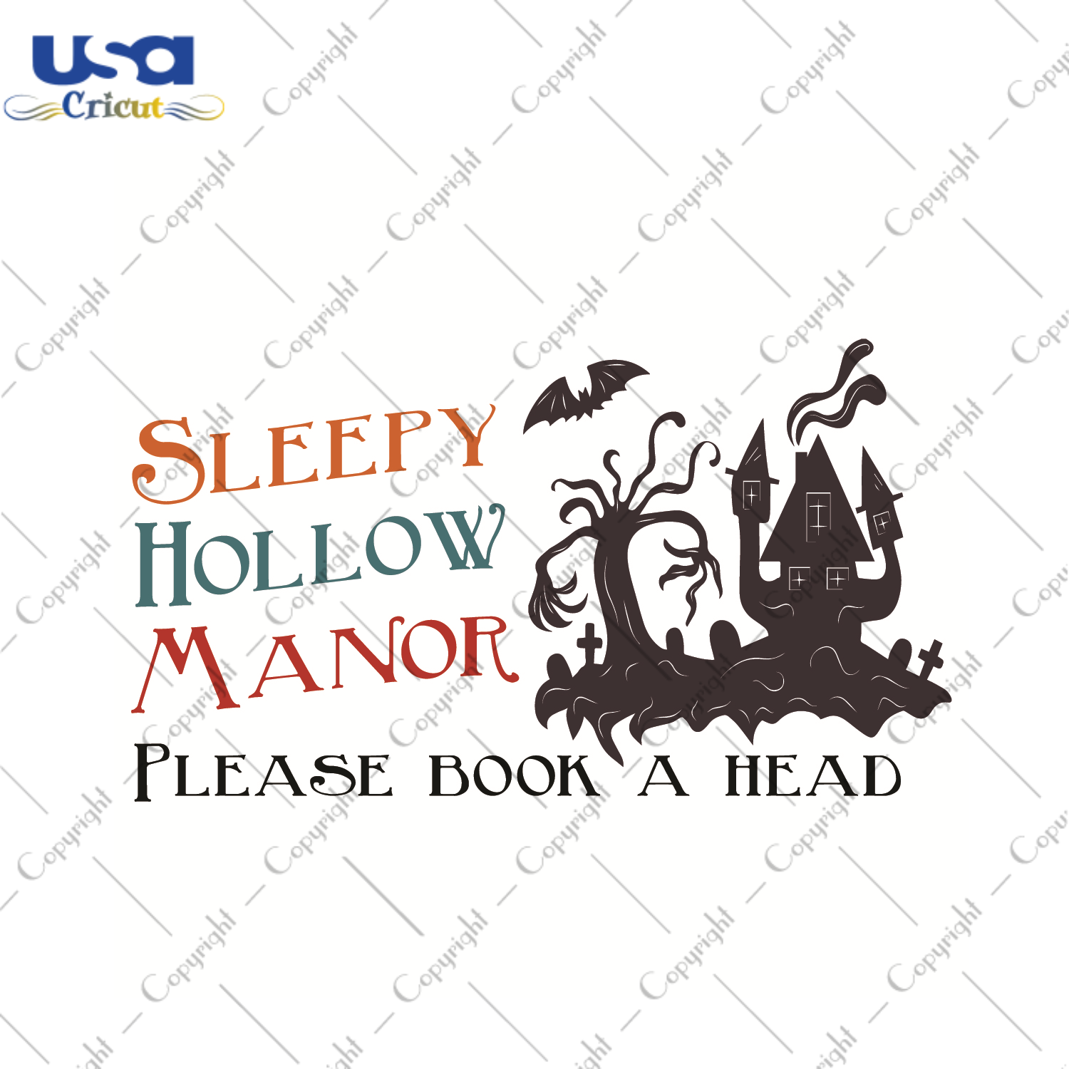 Halloween Gift, Sleepy Hollow Manor Please Book A Head Diy Crafts Svg Files For Cricut, Silhouette Sublimation Files