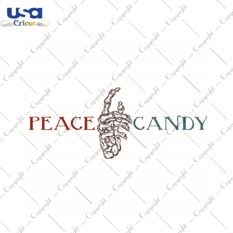 Sweet Halloween Gift, Peace Candy Diy Crafts Svg Files For Cricut, Silhouette Sublimation Files