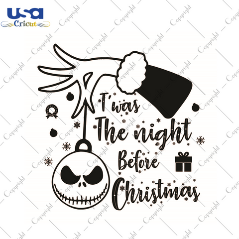 Twas The Night Before Christmas Gift Diy Crafts Svg Files For Cricut, Silhouette Sublimation Files