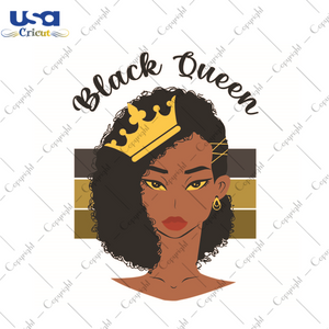 Black Queen Gift Idea Silhouette SVG Diy Crafts Svg Files For Cricut, Silhouette Sublimation Files