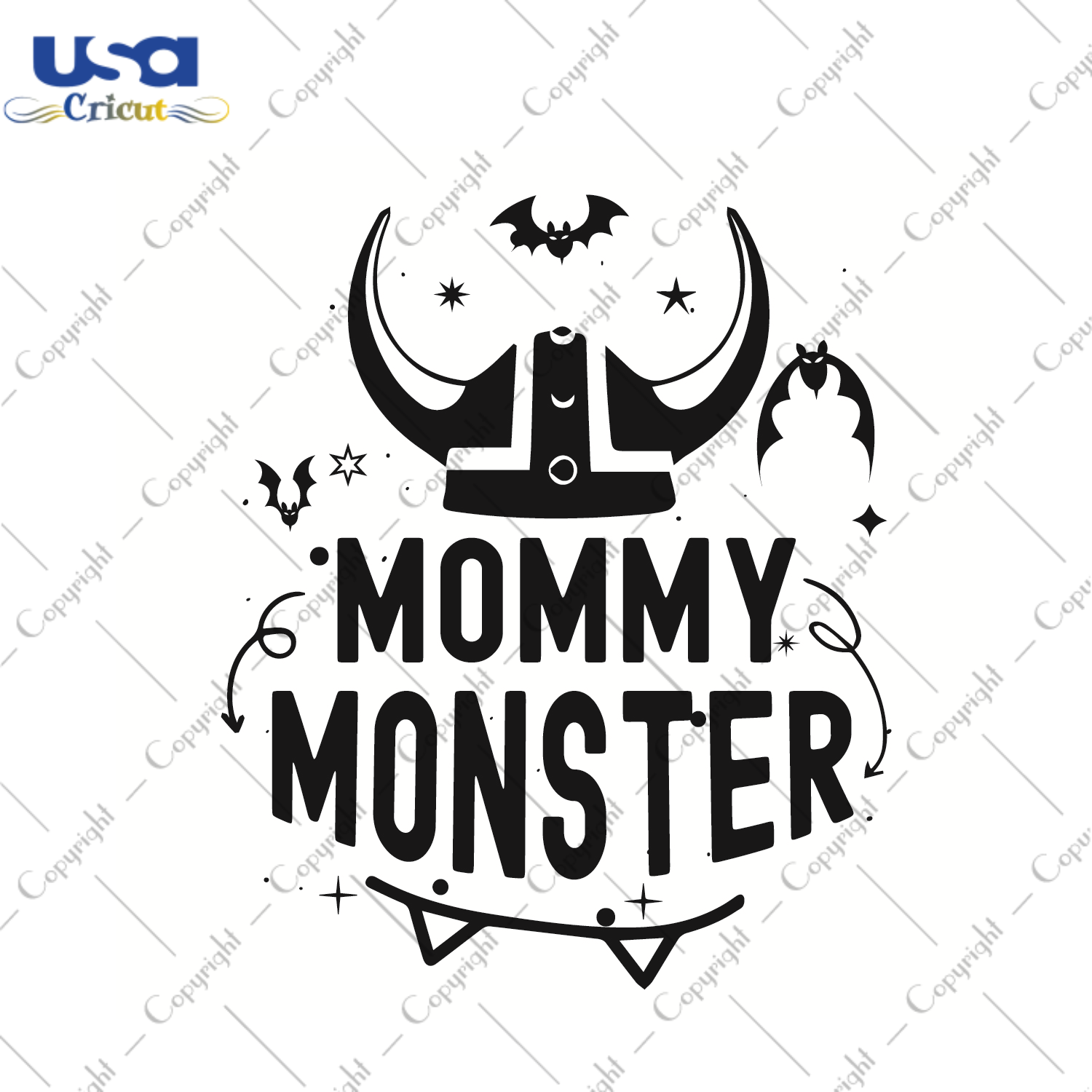 Mommy Monster Halloween Gift Design Diy Crafts Svg Files For Cricut, Silhouette Sublimation Files