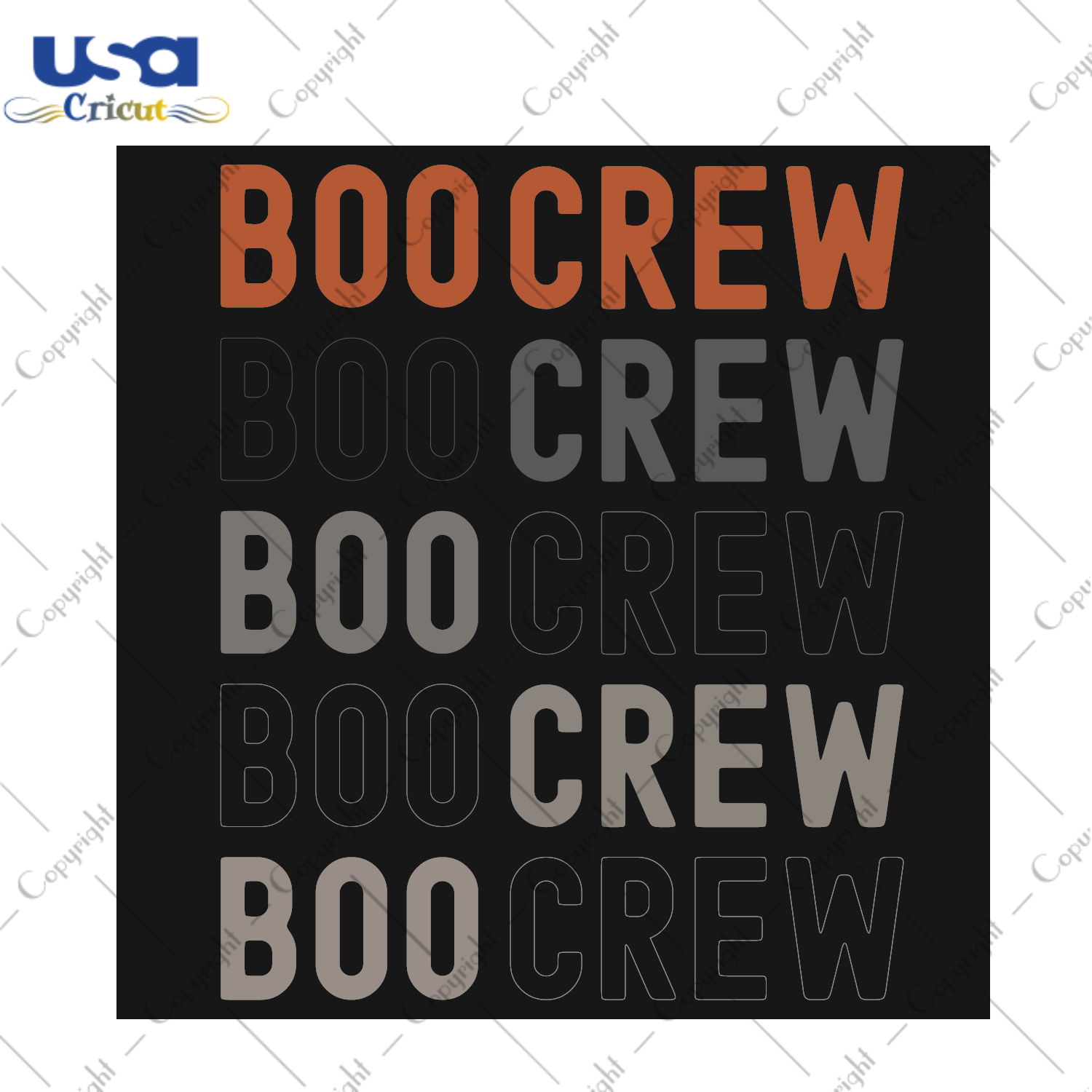 Boo Crew Halloween Gift Idea Diy Crafts Svg Files For Cricut, Silhouette Sublimation Files