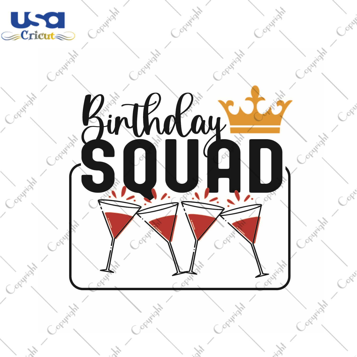 Birthday Squad Wine Drinking Gift Diy Crafts Svg Files For Cricut, Silhouette Sublimation Files