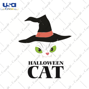 Halloween Cute Cat Gift Diy Crafts Svg Files For Cricut, Silhouette Sublimation Files - USA Cricut