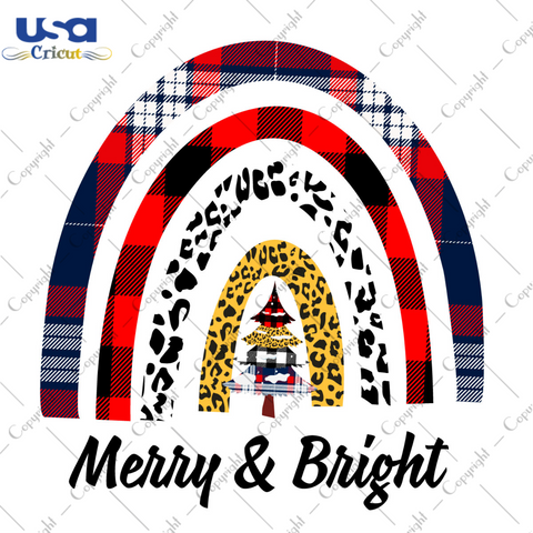 Merry & Bright Diy Crafts Svg Files For Cricut, Silhouette Sublimation Files - USA Cricut