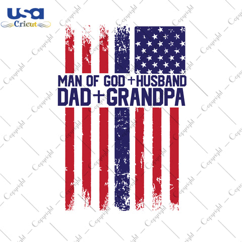 Man Of God Husband Dad Grandpa Christmas Gifts, Shirt For Christmas Svg File Diy Crafts Svg Files For Cricut, Silhouette Sublimation Files - USA Cricut