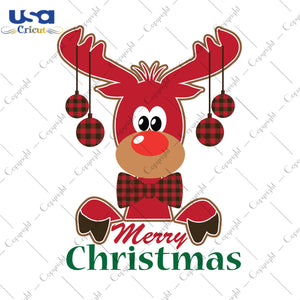 Merry Christmas Reindeer Gifts, Shirt For Christmas Svg File Diy Crafts Svg Files For Cricut, Silhouette Sublimation Files - USA Cricut