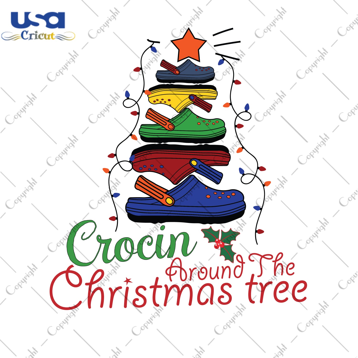 Crocin Around The Christmas Tree Gifts, Shirt For Christmas Svg File Diy Crafts Svg Files For Cricut, Silhouette Sublimation Files - USA Cricut