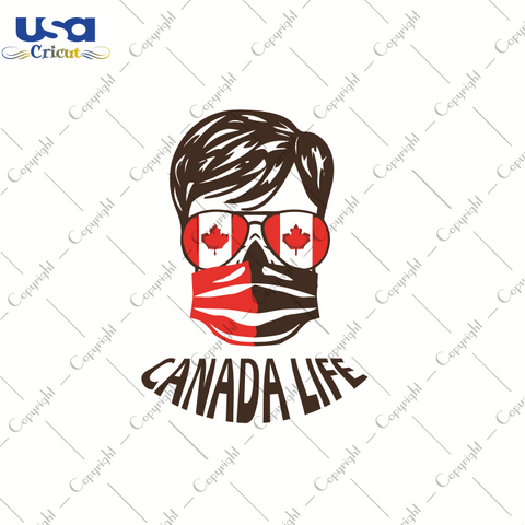 Canada Boy Face Mask, Trending Svg, Canadian Flag Day Svg, Cricut & Silhouette Sublimation Instant Download File - USA Cricut