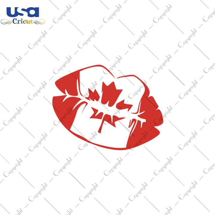 Canada Flag Lip, Trending Svg, Canadian Flag Day Svg, Canadian Flag Lip Svg, Cricut & Silhouette Sublimation Instant Download File - USA Cricut