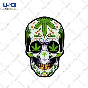 Cannabis Skull Svg, Trending Svg, Skull Svg, Cannabis Svg, Cannabis Weed Svg, Weed Svg, Marijuana Svg, Cannabis Lovers, Smoke Weed svg, High svg, Skull Vector, Skull Design, Svg Clipart, Silh