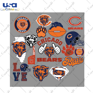 Chicago Bears Sport Gift Diy Crafts Svg Files For Cricut, Silhouette Sublimation Files