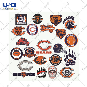 Chicago Bears logo Sport Gift Diy Crafts Svg Files For Cricut, Silhouette Sublimation Files