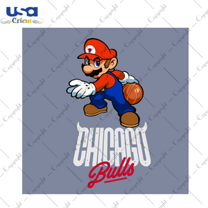 Chicago Bulls Svg, Sport Svg, Basketball Svg, Basketball Lovers, Chicago Bulls Fans, Chicago Bulls Mario Svg, Mario Svg, Mario Vector, Basketball Gifts, NBA Svg, NBA Champions Svg, NBA Teams Svg, Svg Cut Files, Svg Clipart