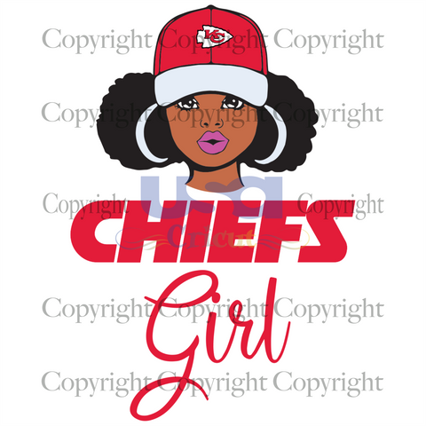 Chiefs Girl Svg, Black Girl Svg, Black Woman, Kansas City Chiefs Girl, Diy Crafts SVG Files For Cricut Instant Download File - USA Cricut